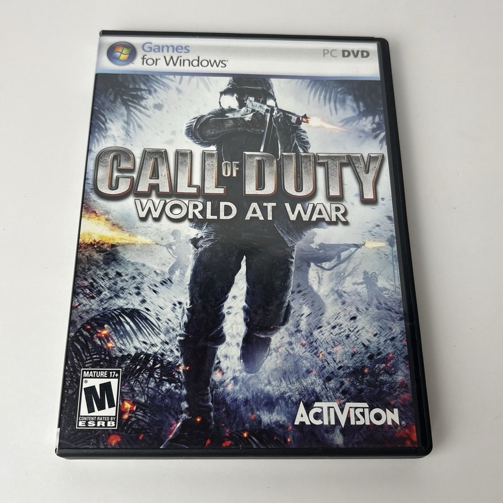 Call of Duty COD World at War (PC CD-Rom, 2008) Video Game